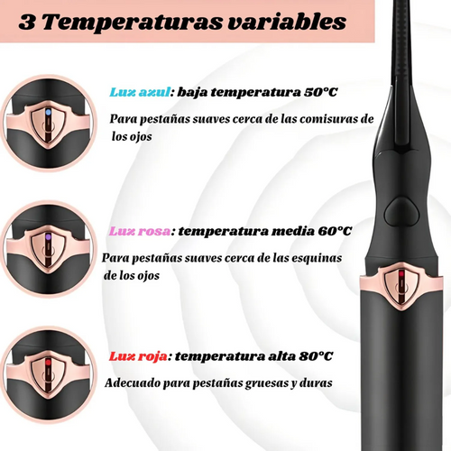 Rizador de Pestañas Eléctrica Portátil